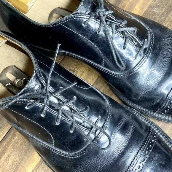 Alden 901 Cap Toe Oxford Black Calfskin Dress Shoe - Picture 4 of 10